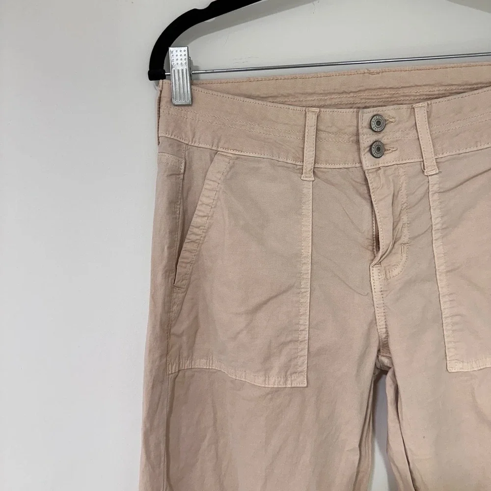 American‎ Eagle Cargo Pants Women 4 Tan Stretch Utility Pockets | Gorpcore